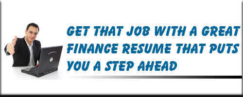 Finance Resume Service